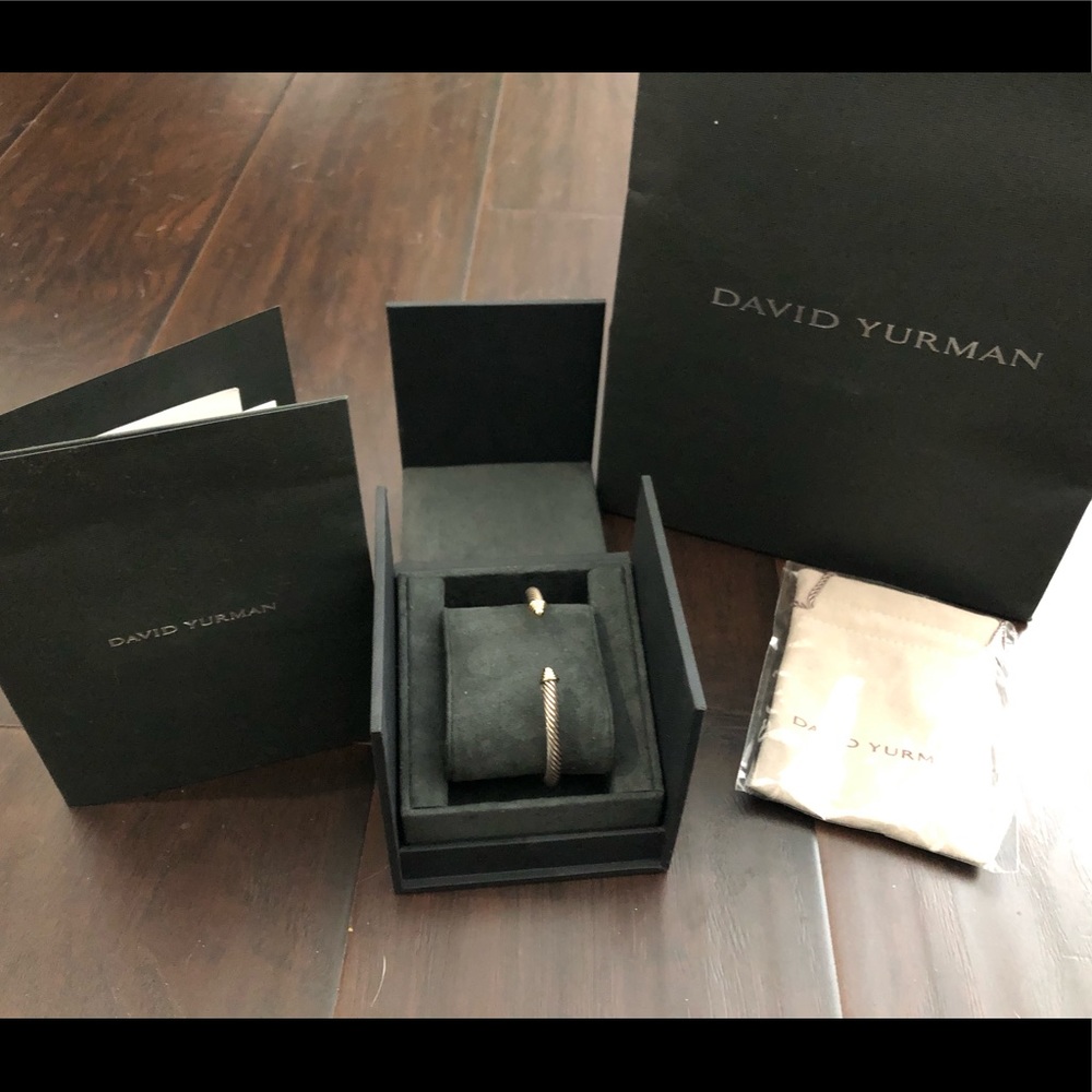 David Yurman bracelet with 14k gold tip